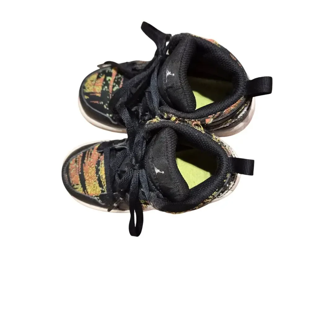 Nike Air Jordan 1 Mid GT Black Laser Orange Bright Melon GS Toddler 7C